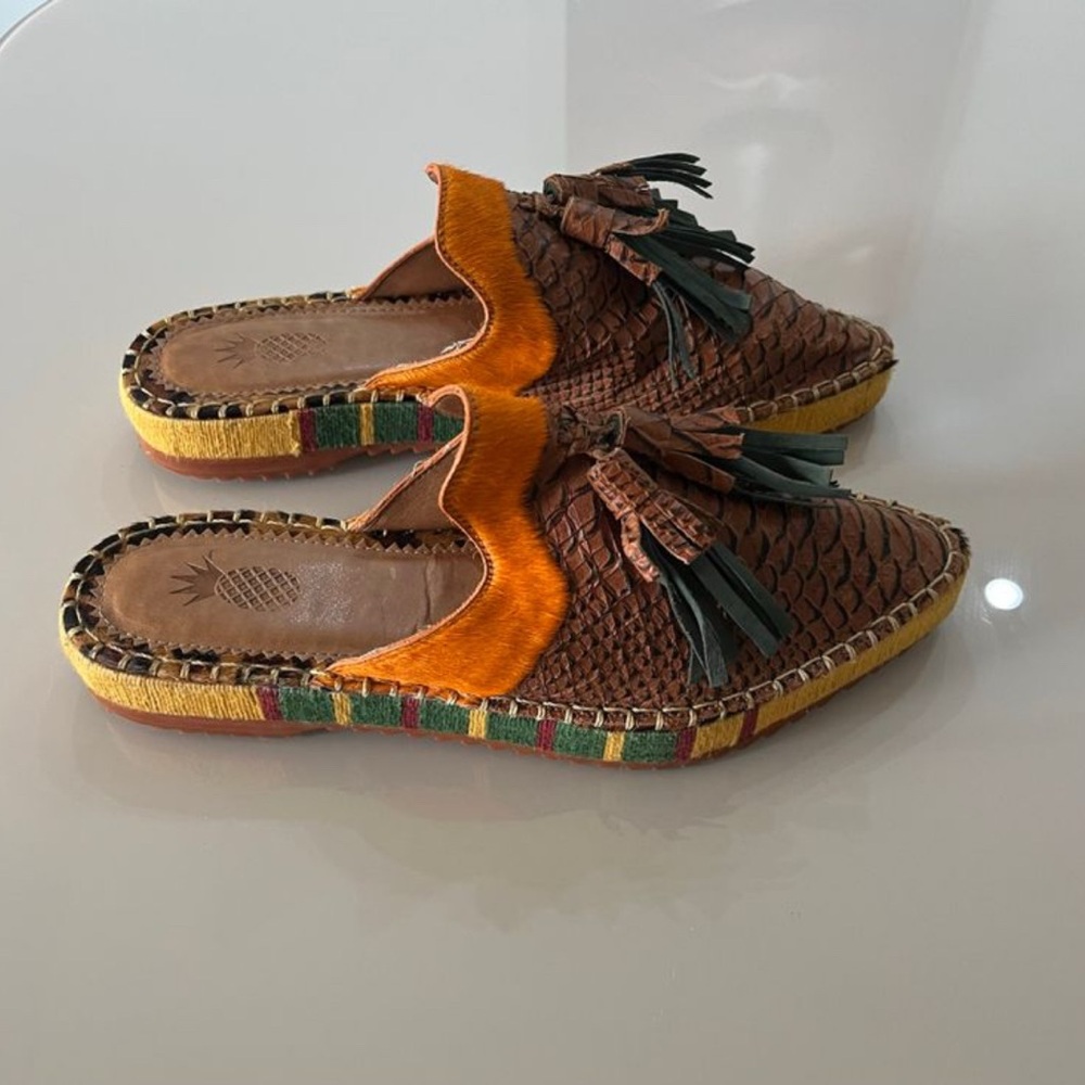 *Rare* Farm Rio Mules with Tassels Excellent Condition - Picture 5 of 6